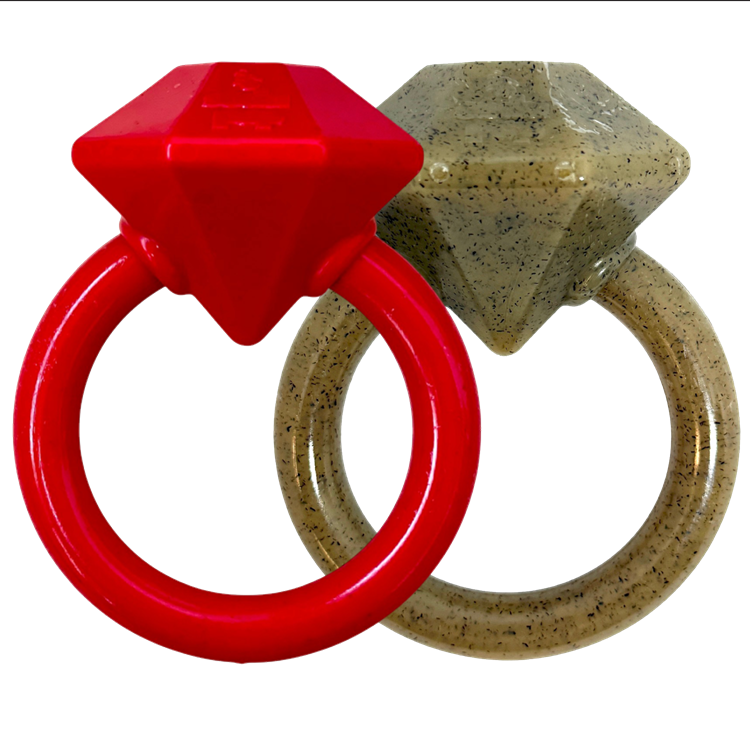 Diamond Ring Durable Nylon Teething Ring for Puppies up to 45 lbs