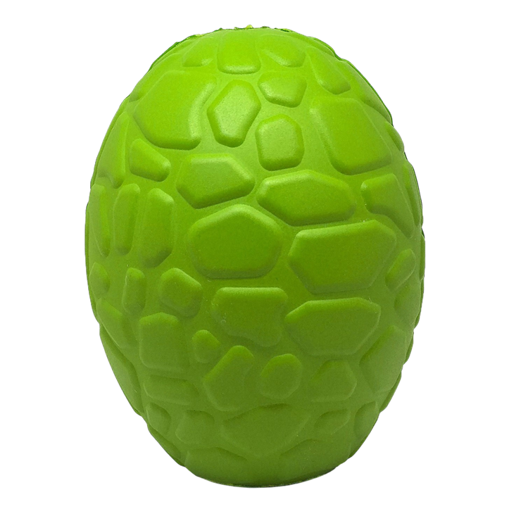 Dinosaur Egg Dog Chew Toy & Treat Dispenser for Large Dogs, Green