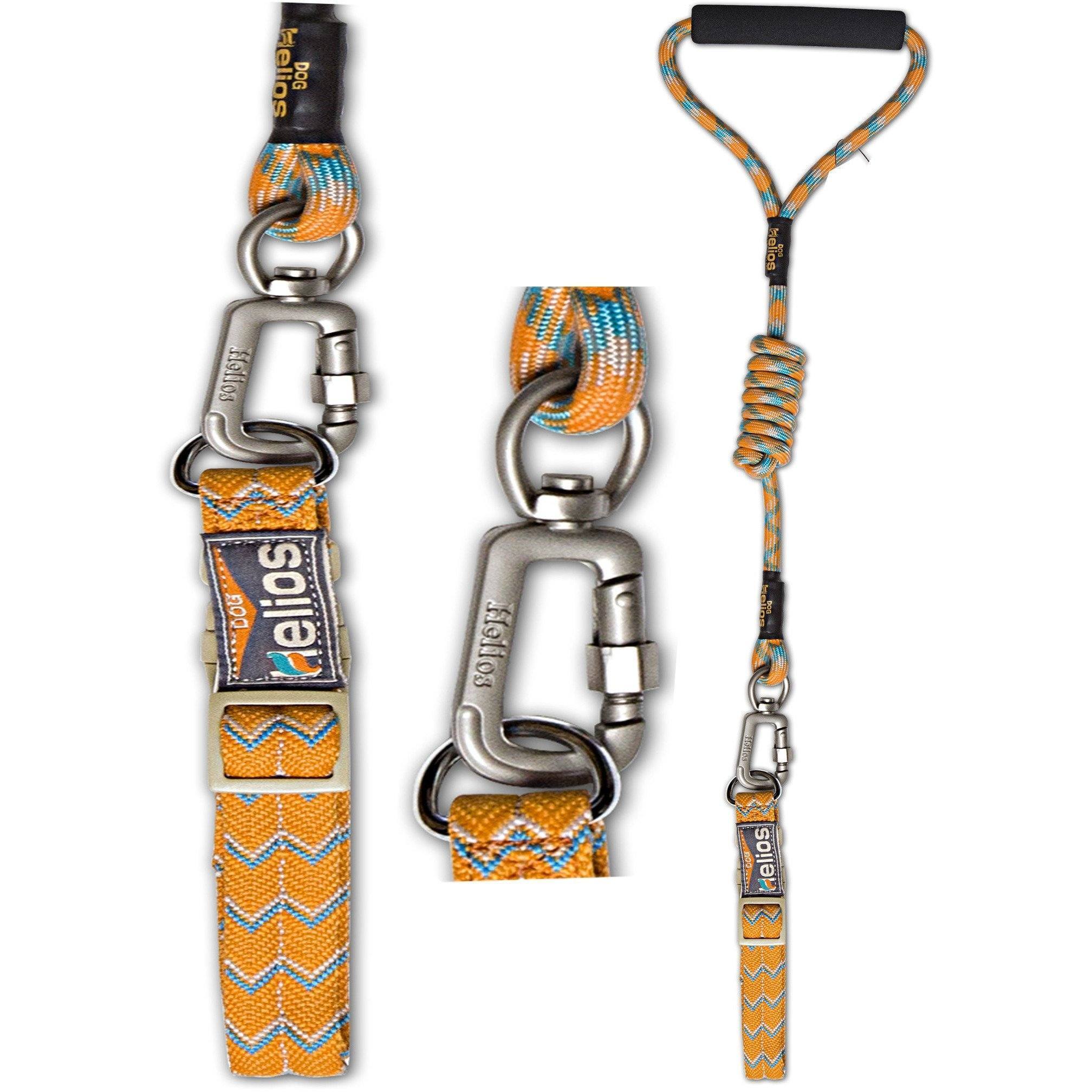Reflective 2-in-1 Dog Leash and Collar Set, Adjustable, Multiple Sizes