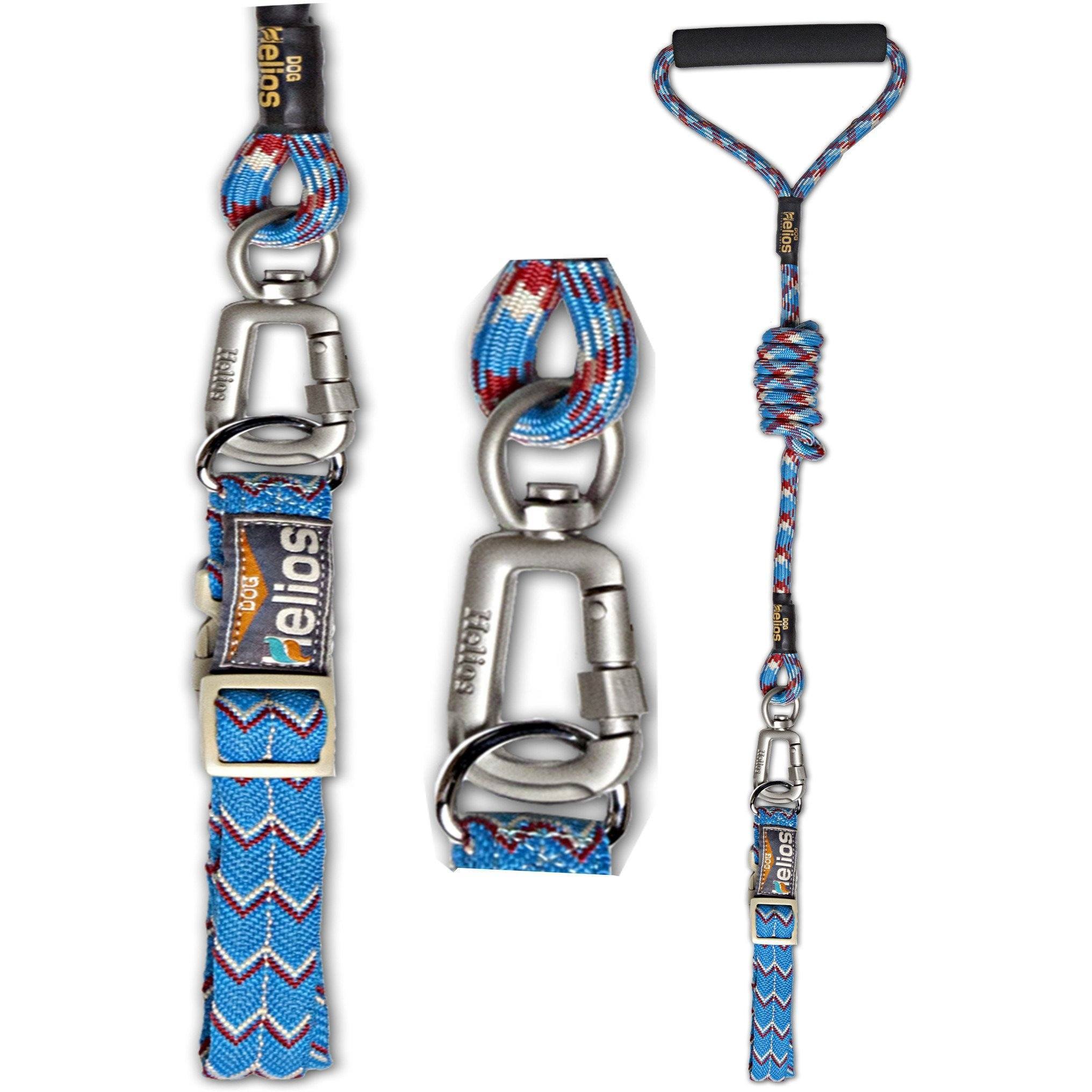 Reflective 2-in-1 Dog Leash and Collar Set, Adjustable, Multiple Sizes