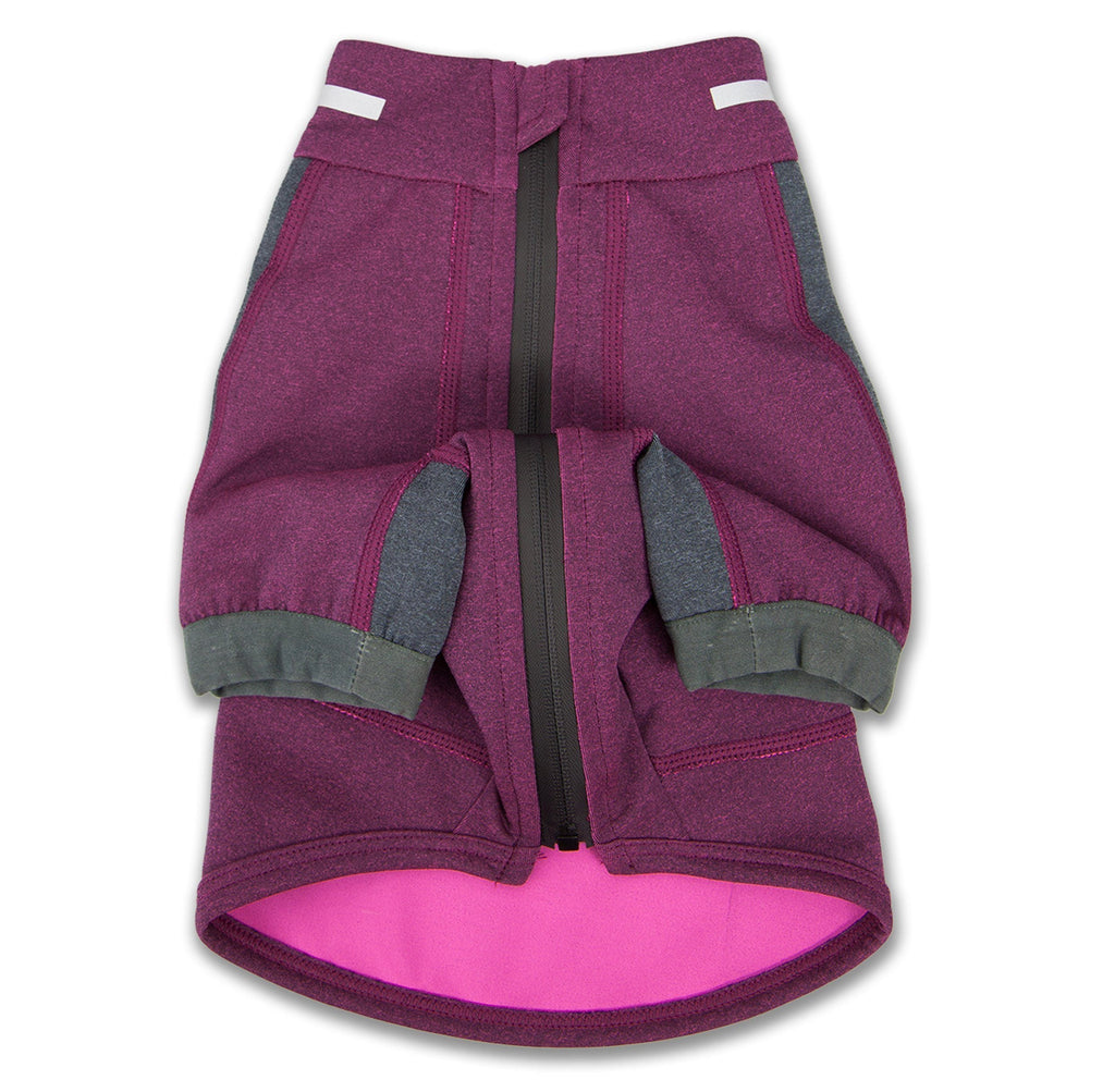 Dog Yoga T-Shirt with 4-Way Stretch and Reflective Trim