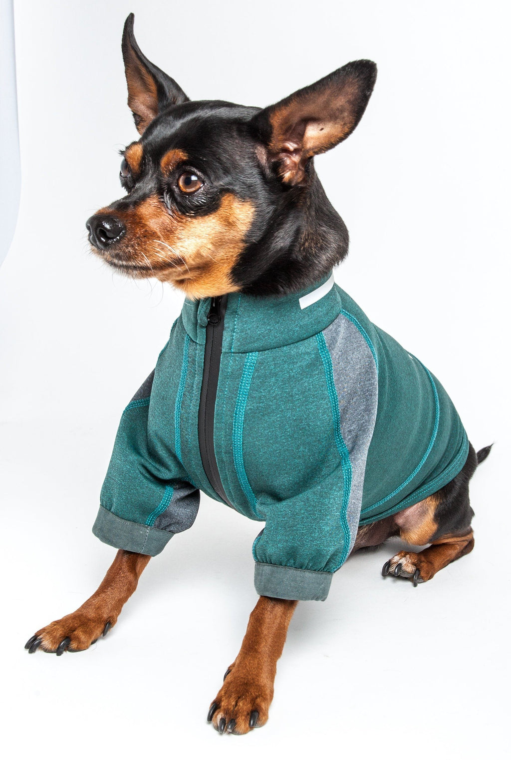 Dog Yoga T-Shirt with 4-Way Stretch and Reflective Trim