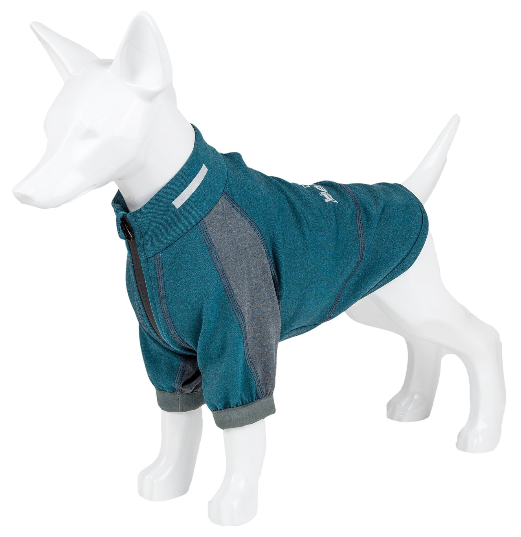Dog Yoga T-Shirt with 4-Way Stretch and Reflective Trim