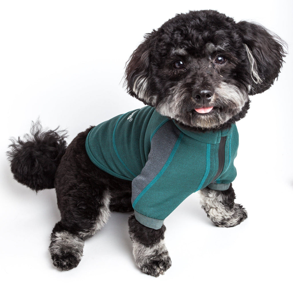 Dog Yoga T-Shirt with 4-Way Stretch and Reflective Trim