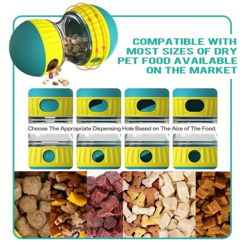 Dog Puzzle Toy with Adjustable Treat Dispenser, ABS Material