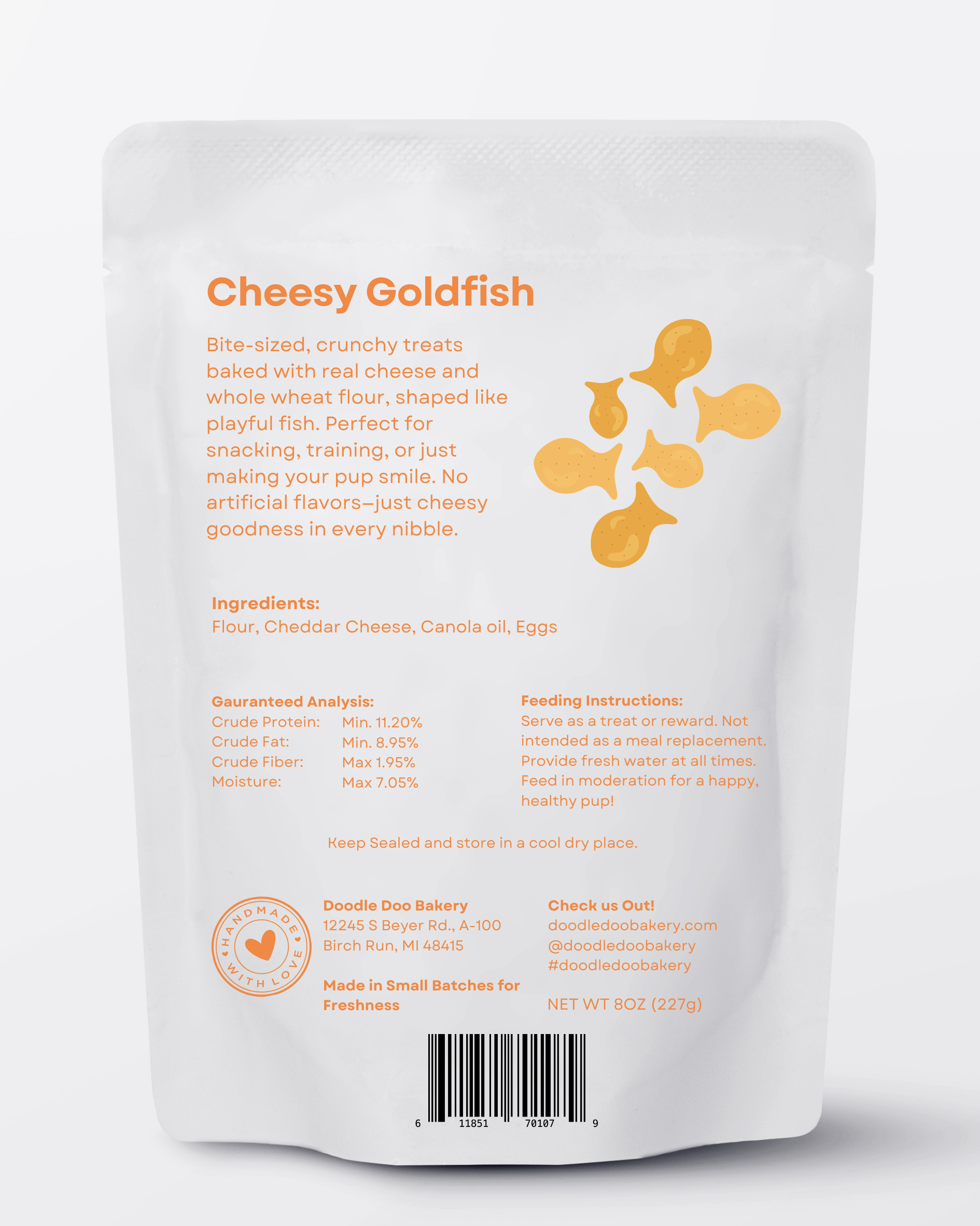 Cheesy Goldfish Dog Treats – Oven-Baked, Crunchy Bites