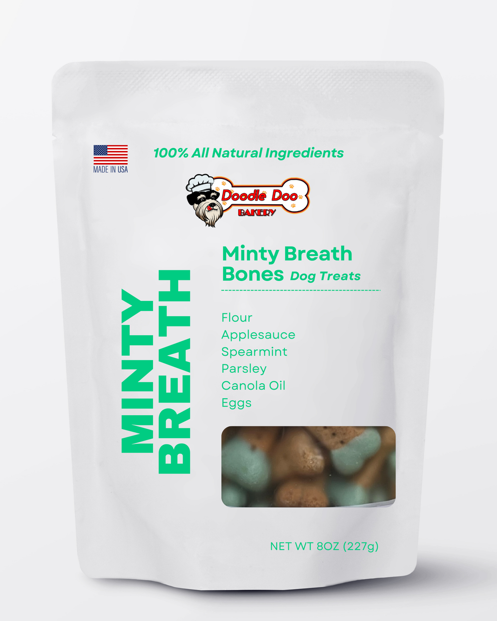 Minty Breath Blend Dog Snacks with Peppermint and Parsley