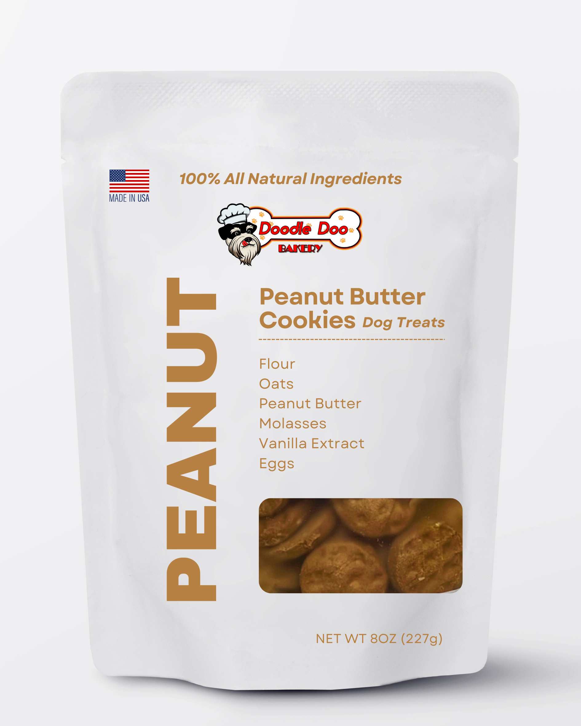 Oven-Baked Peanut Butter Dog Cookies