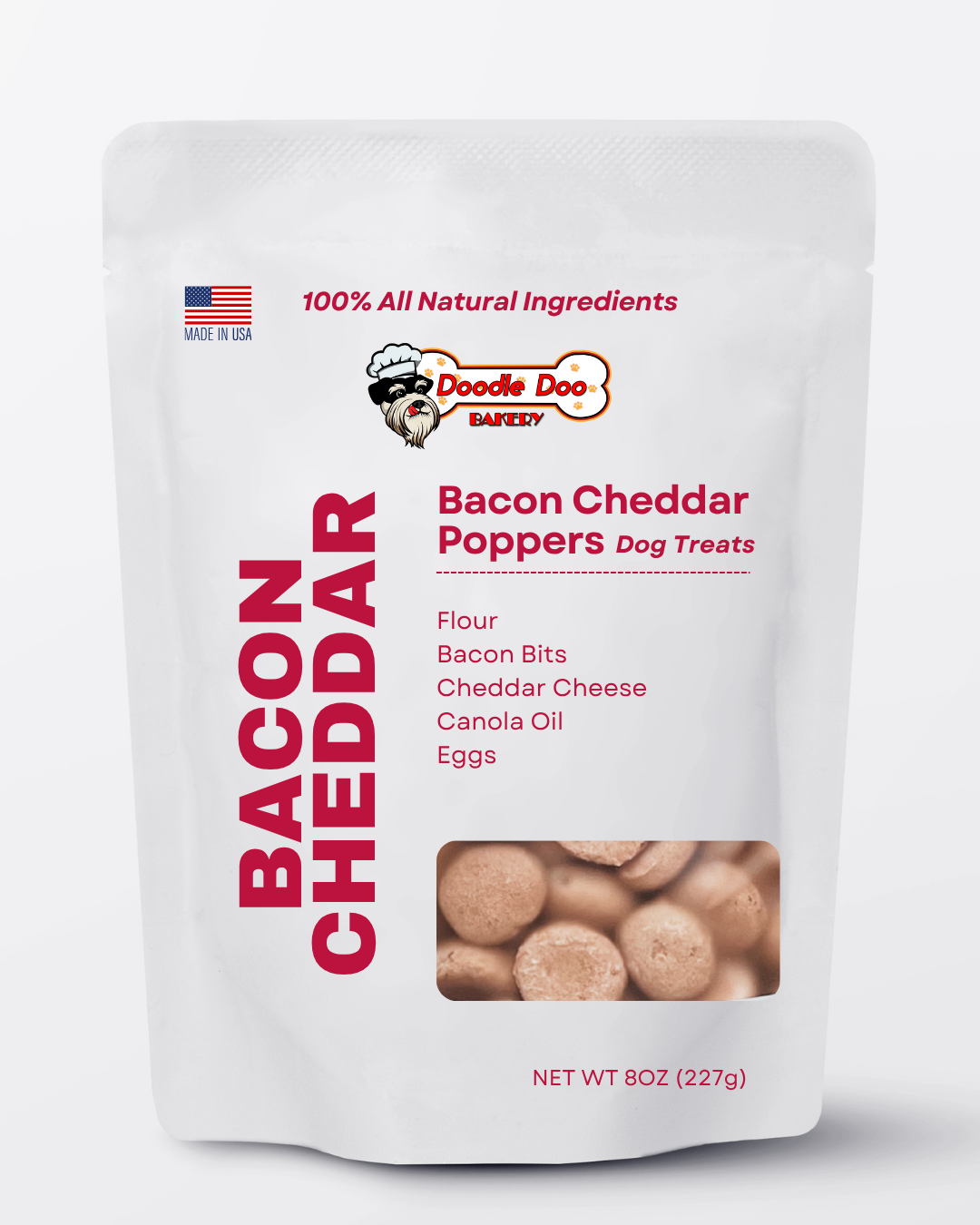 Cheddar Cheese & Bacon Oven-Baked Dog Treats