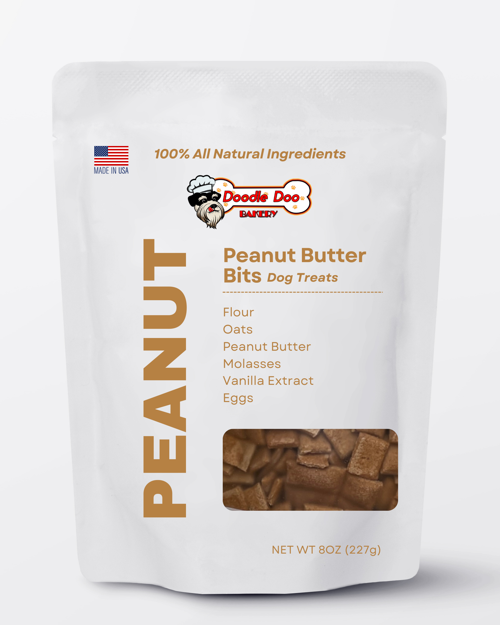 Peanut Butter Bits Crunchy Dog Treats