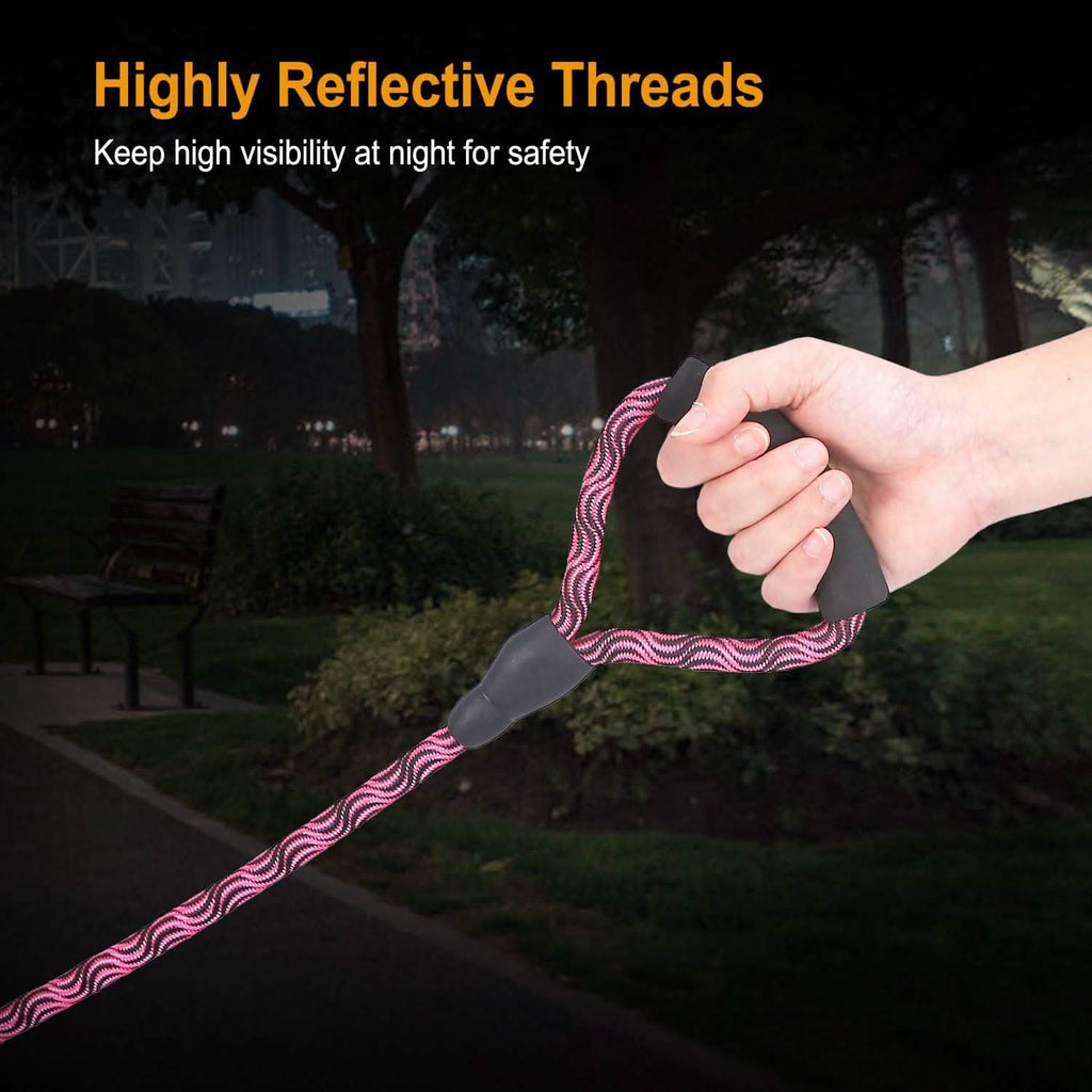Double Dog Leash No-Tangle Swivel Coupler with Padded Handle