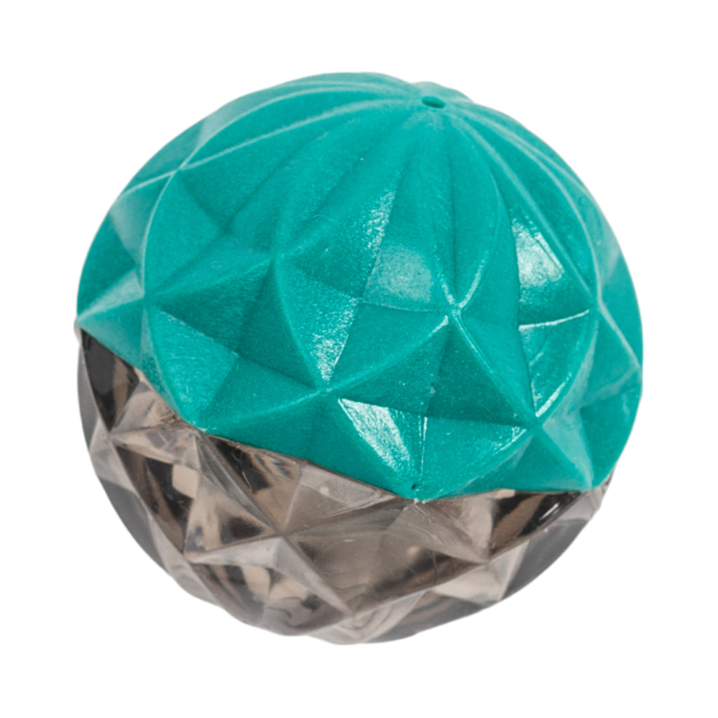 Geometric Textured Ball Dog Chew Toy with Squeaker
