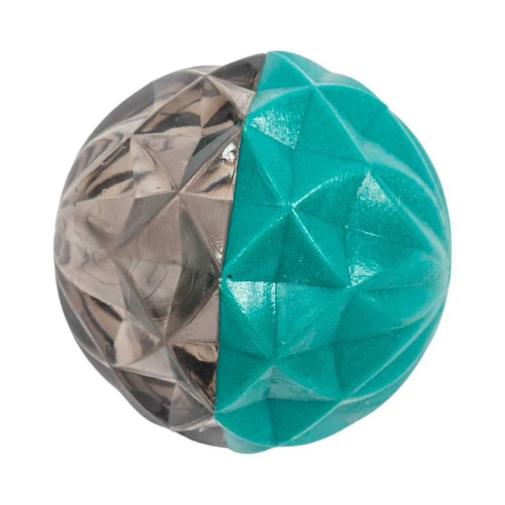 Geometric Textured Ball Dog Chew Toy with Squeaker