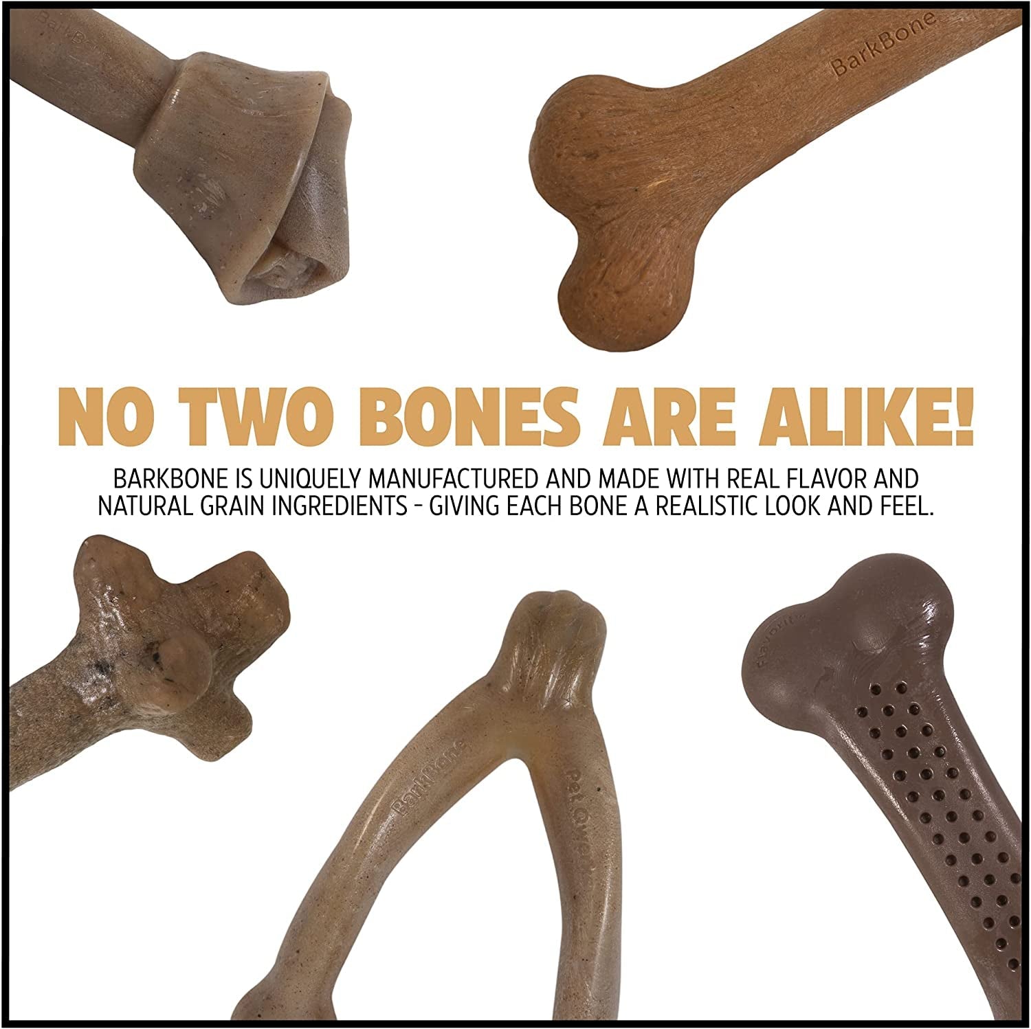 Dinosaur BarkBone Nylon Dog Chew Toy – Bacon Flavor