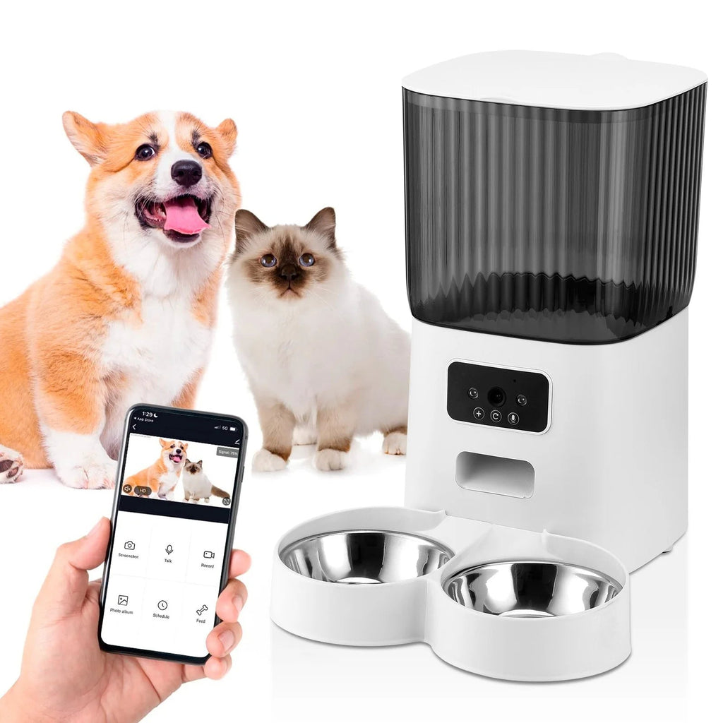 Automatic Pet Feeder with 1080P Camera and 5L Capacity