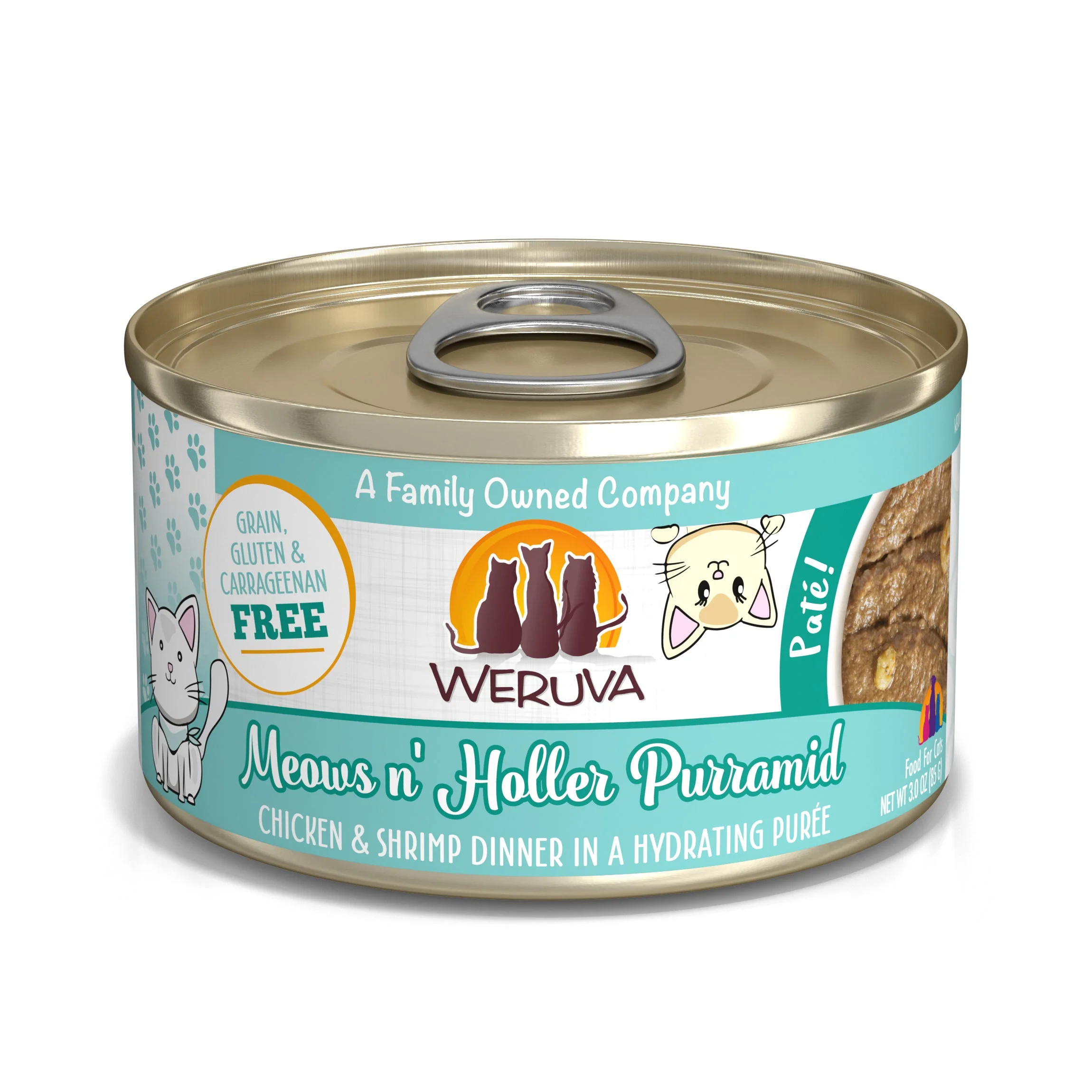 Chicken & Tuna Purée Cat Food with Shrimp