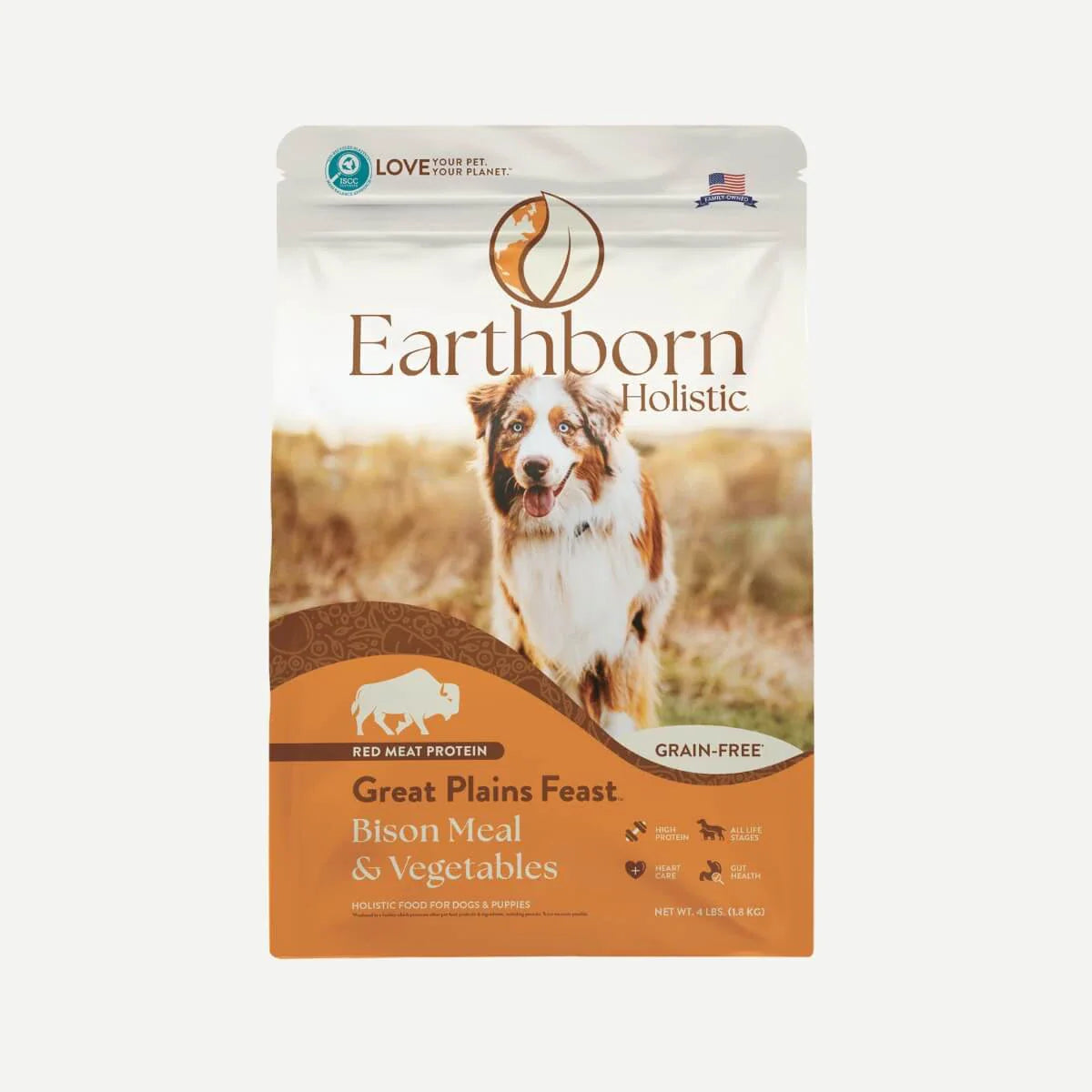 Earthborn Holistic Great Plains Feast Grain-Free Dog Food with Bison