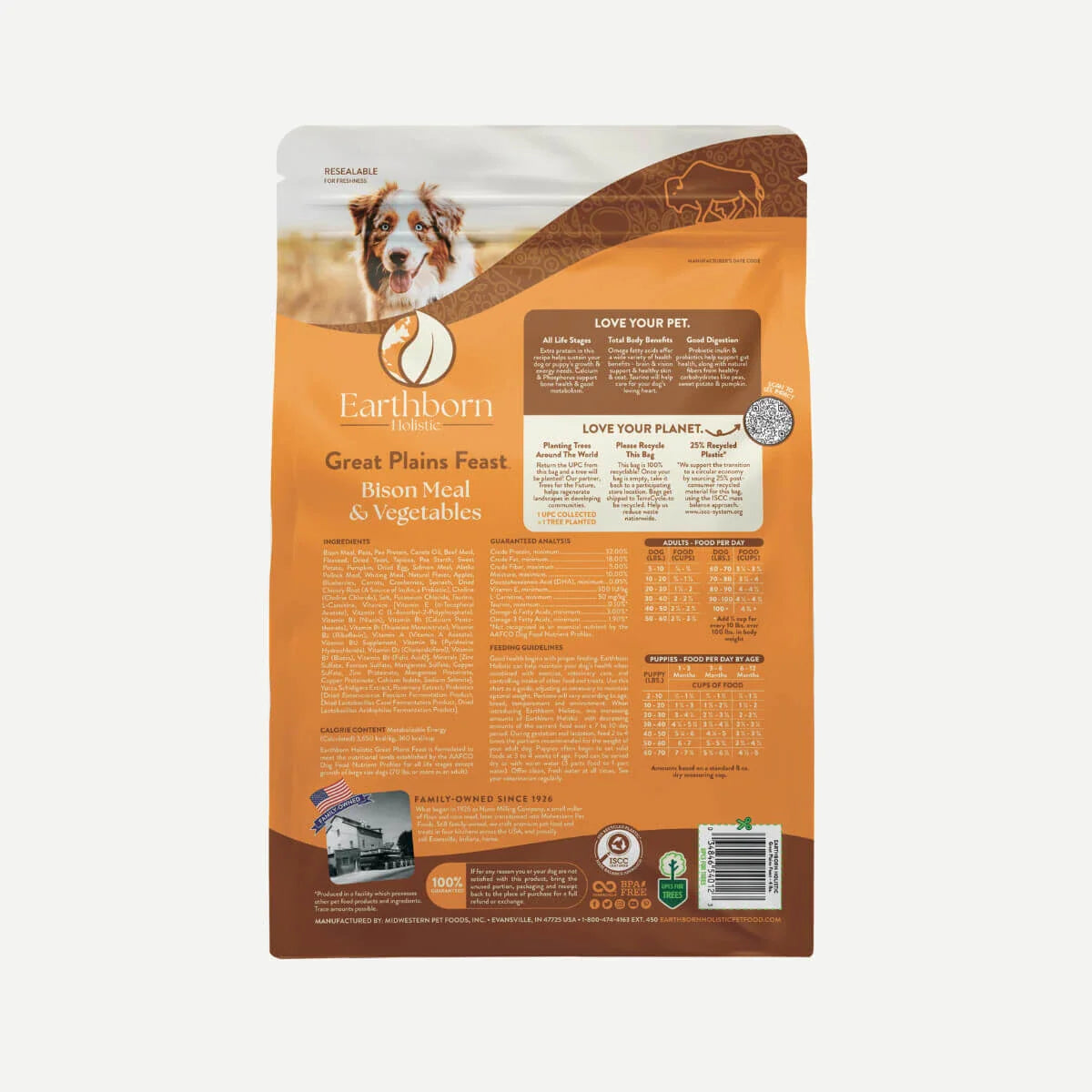Earthborn Holistic Great Plains Feast Grain-Free Dog Food with Bison