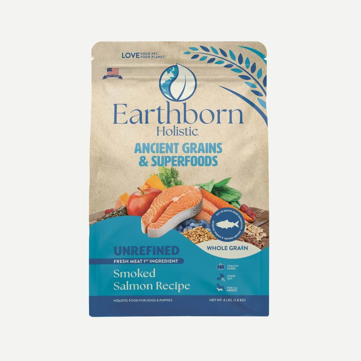 Unrefined Smoked Salmon Ancient Grains Dog Food