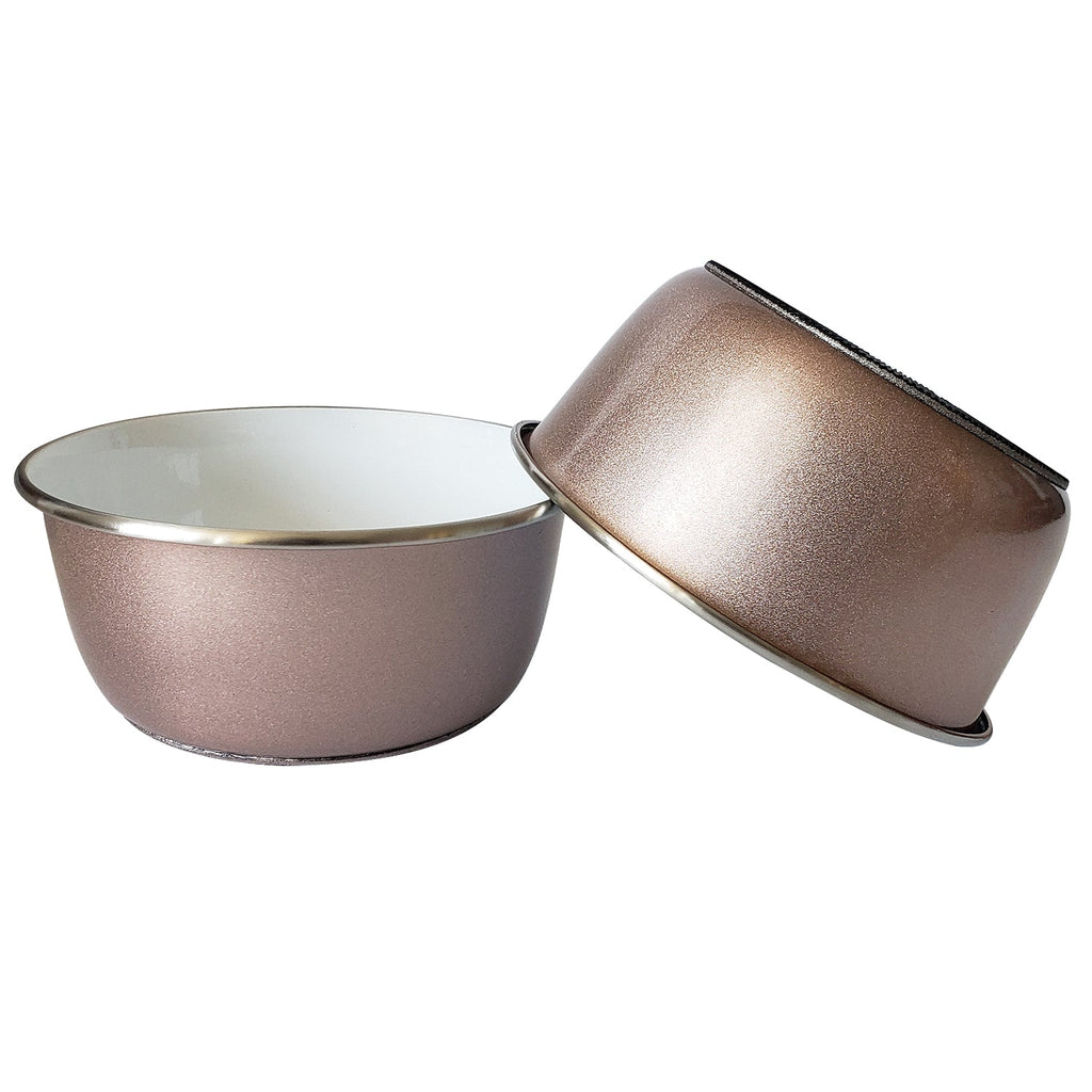 Deep Dog Bowl – Rose Gold Stainless Steel
