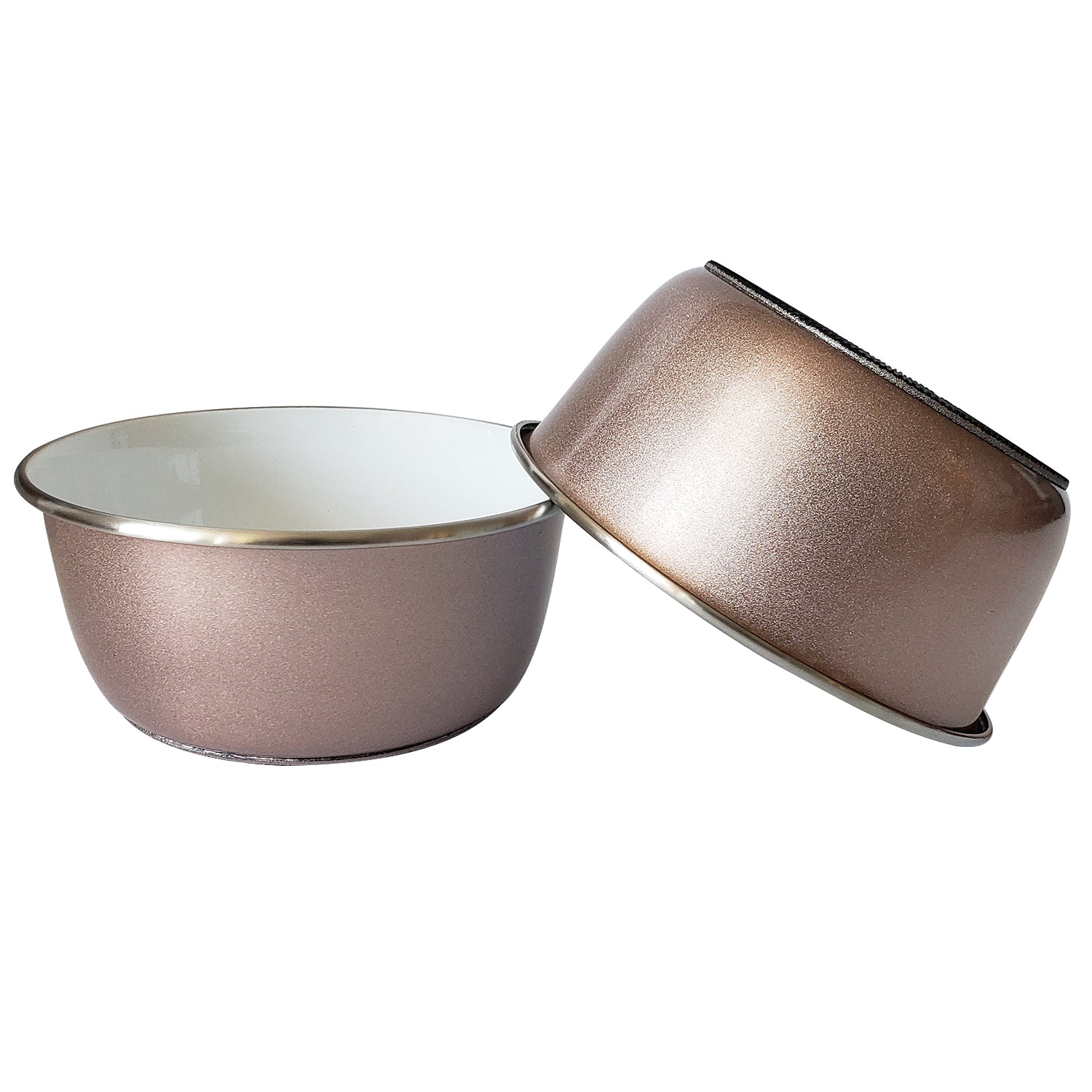 Deep Dog Bowl – Rose Gold Stainless Steel