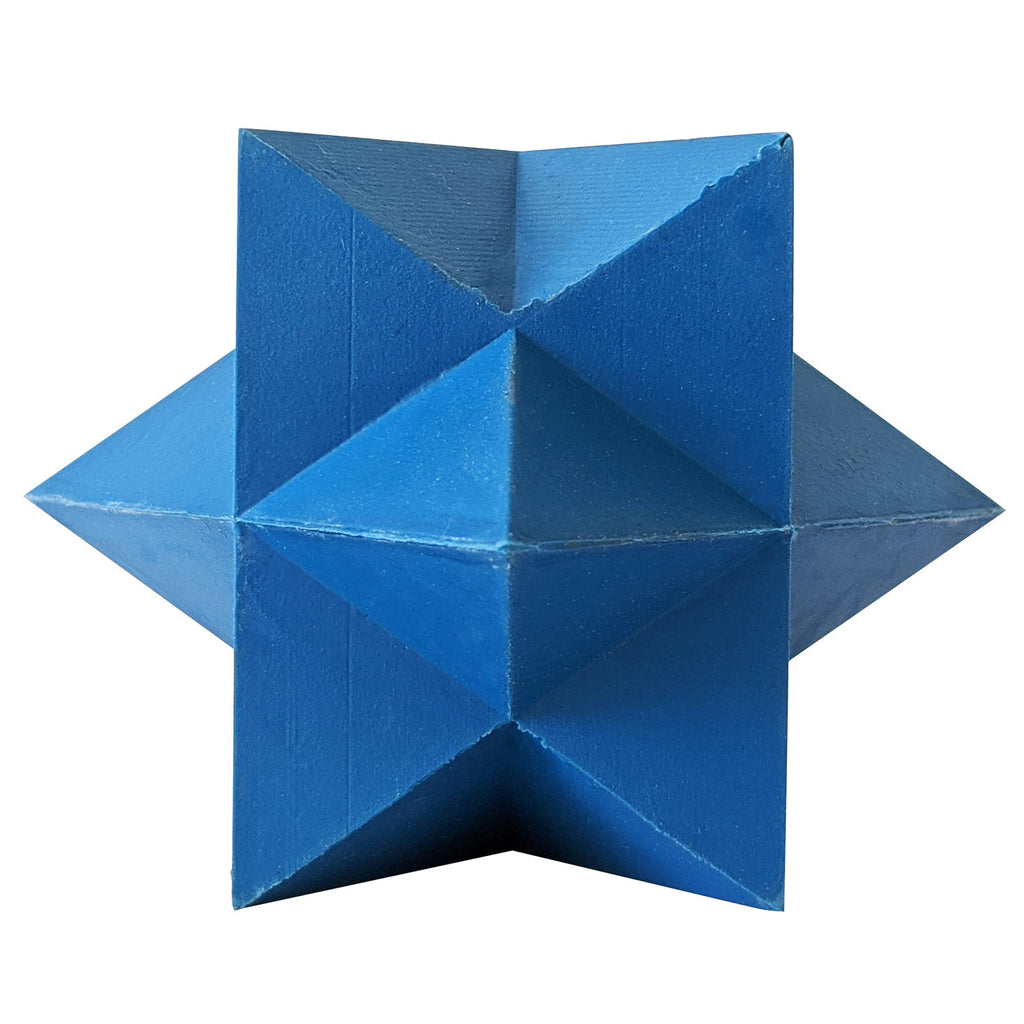 Star-Shaped Natural Rubber Dog Chew Toy