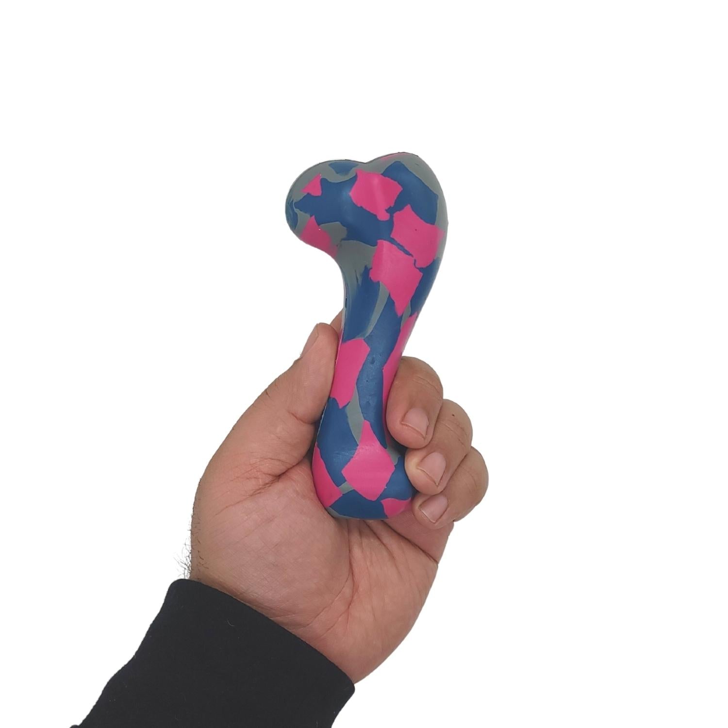 Durable Natural Rubber Dog Bone Chew Toy for Small Dogs, 5.5-Inch