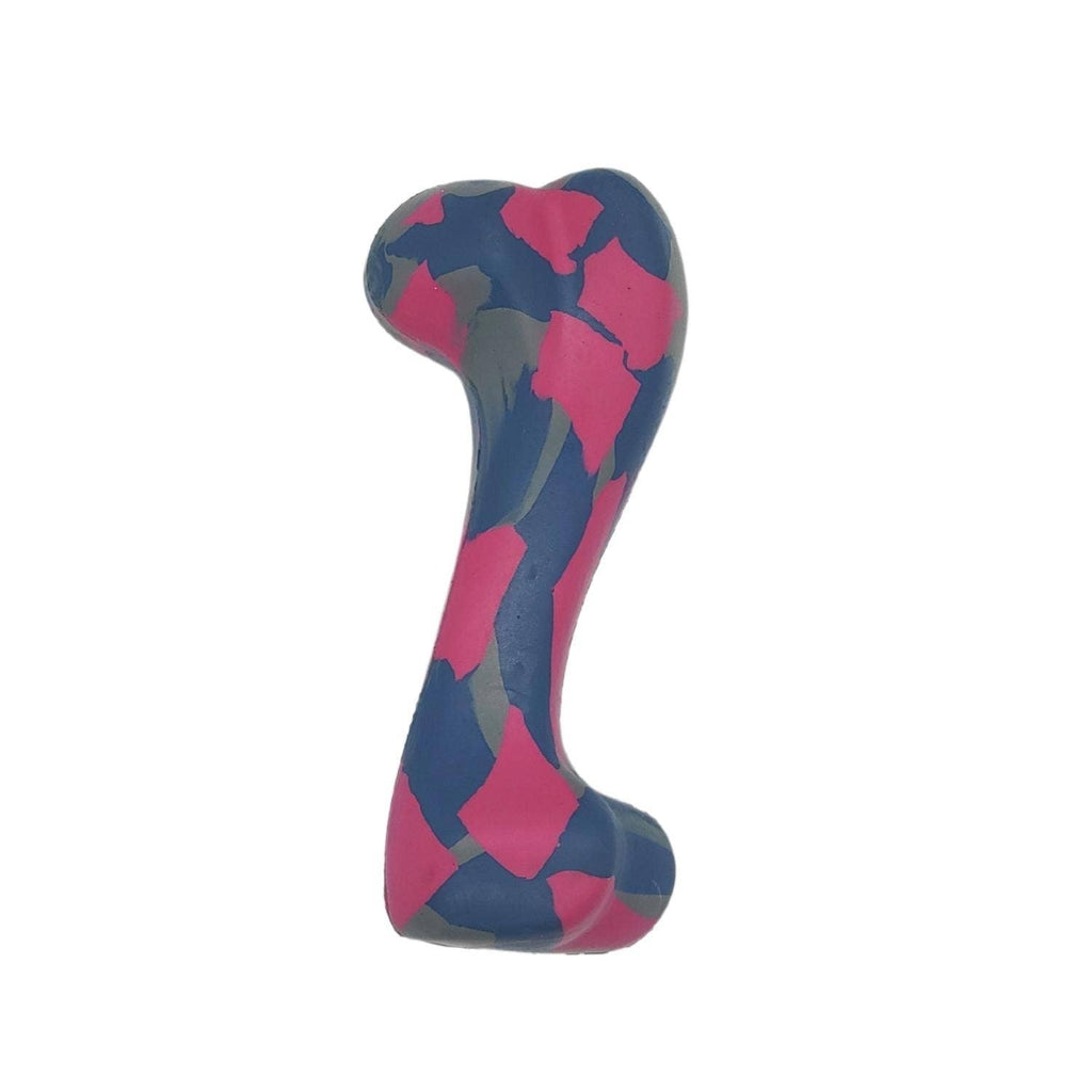 Durable Natural Rubber Dog Bone Chew Toy for Small Dogs, 5.5-Inch