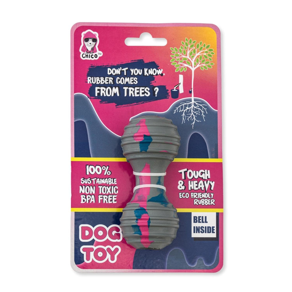 Natural Rubber Dumbbell Dog Chew Toy