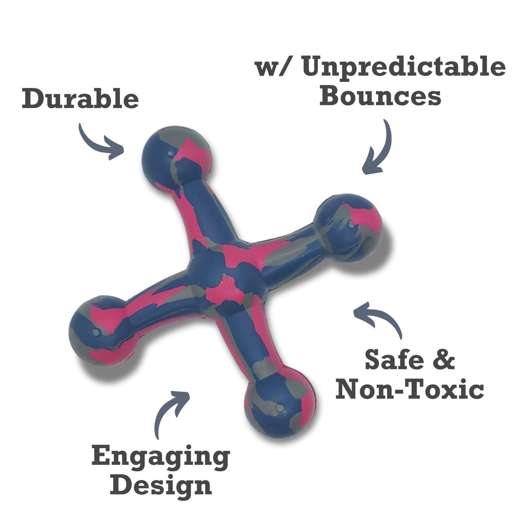 Natural Rubber Jack Dog Toy