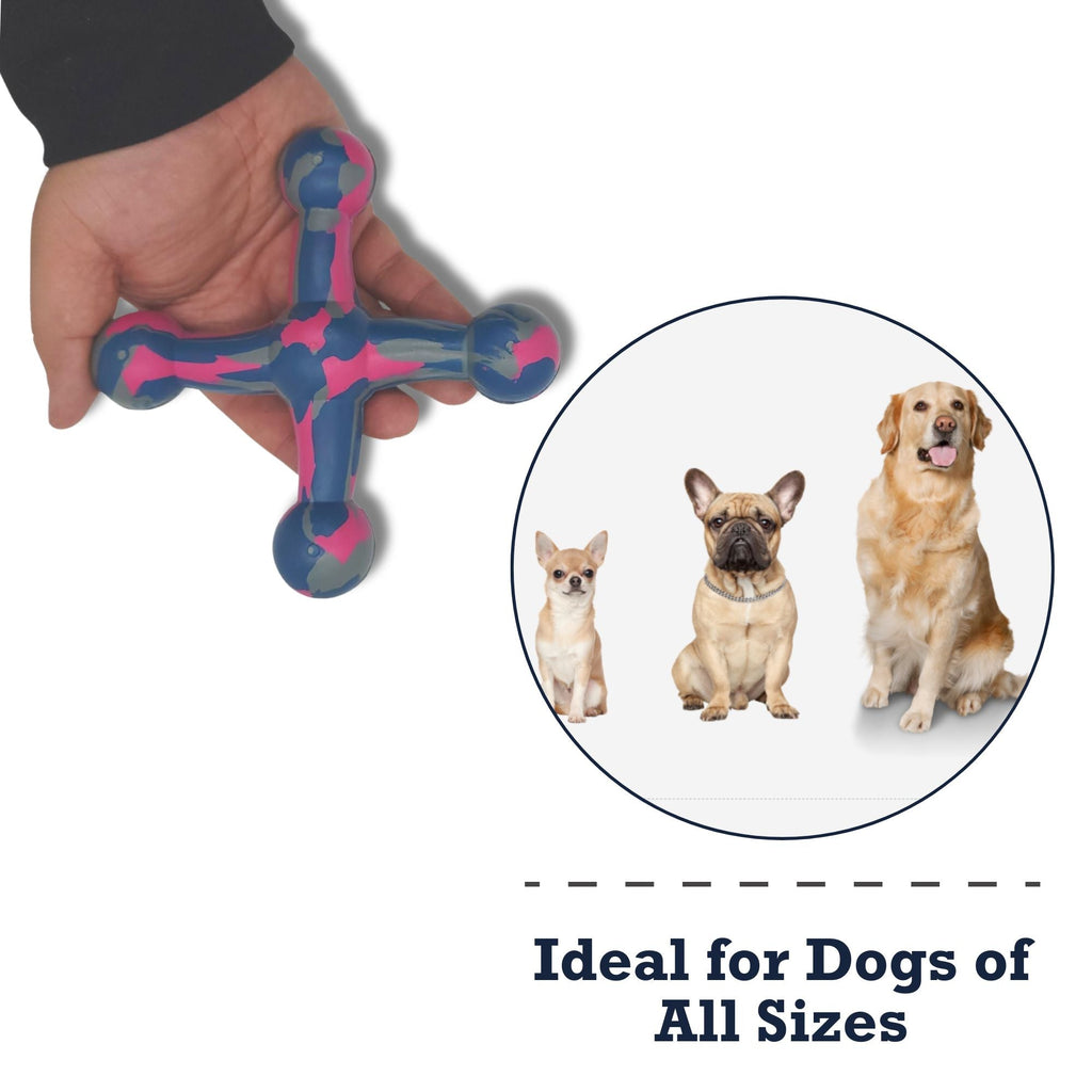 Natural Rubber Jack Dog Toy