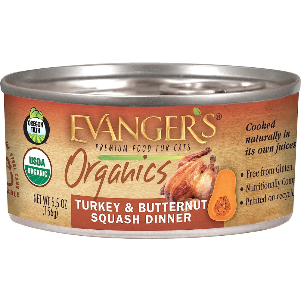 Organic Turkey & Butternut Squash Cat Food Dinner