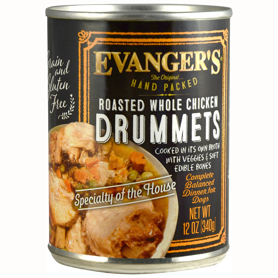 Chicken Drummettes Dinner with Carrots & Peas for Medium & Large Dogs