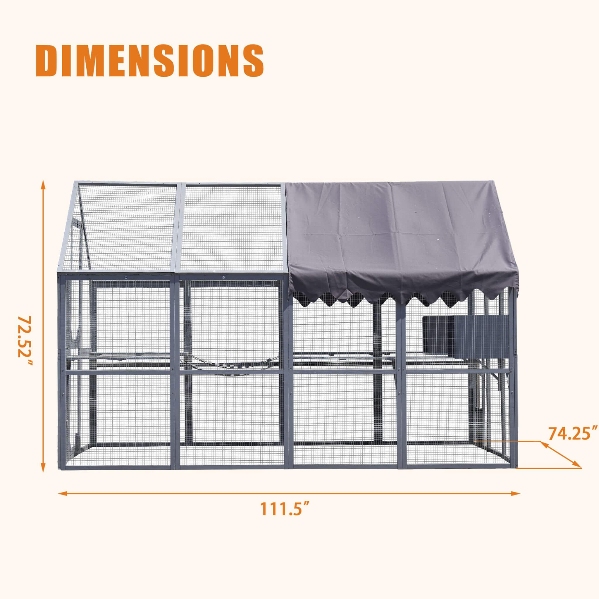 Extra Large Outdoor Cat Playpen House with Bridges and Sleeping Houses