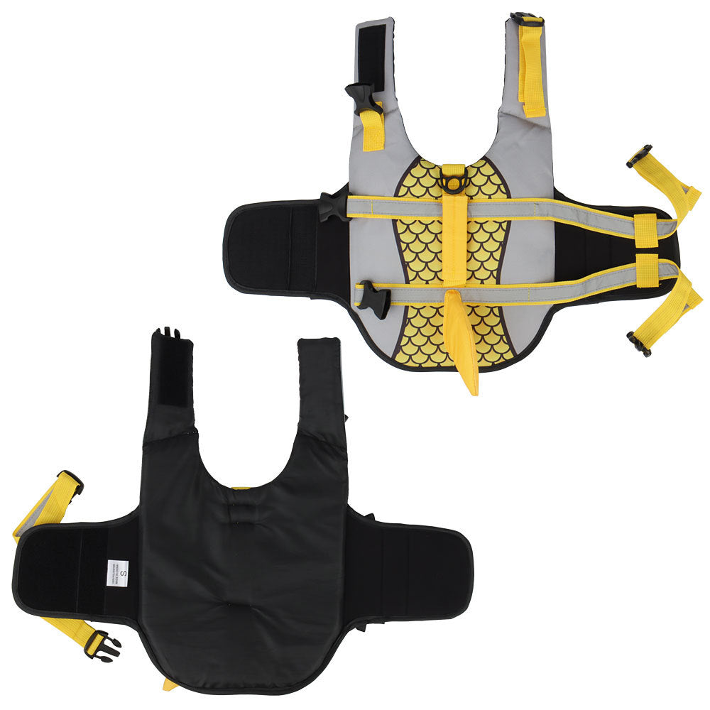 Pet Life Jacket with Handle and Leash Ring – Multiple Colors