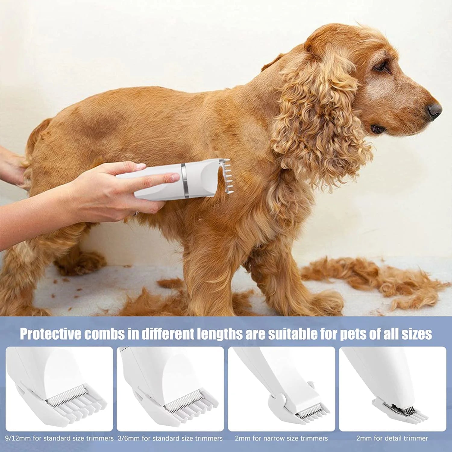 4-in-1 Cordless Pet Grooming Kit for Dogs and Cats
