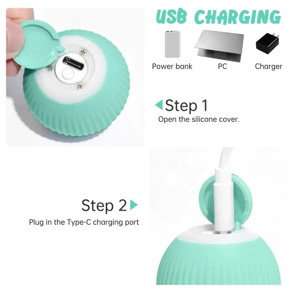 Smart Ball with 4.3cm Diameter, ABS & Silicone, 80mAh Battery