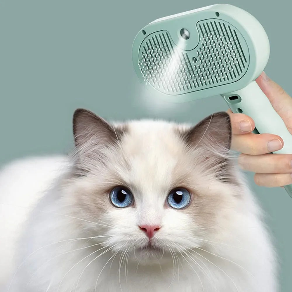 Plastic Dog Grooming Comb – White, Green, or Pink