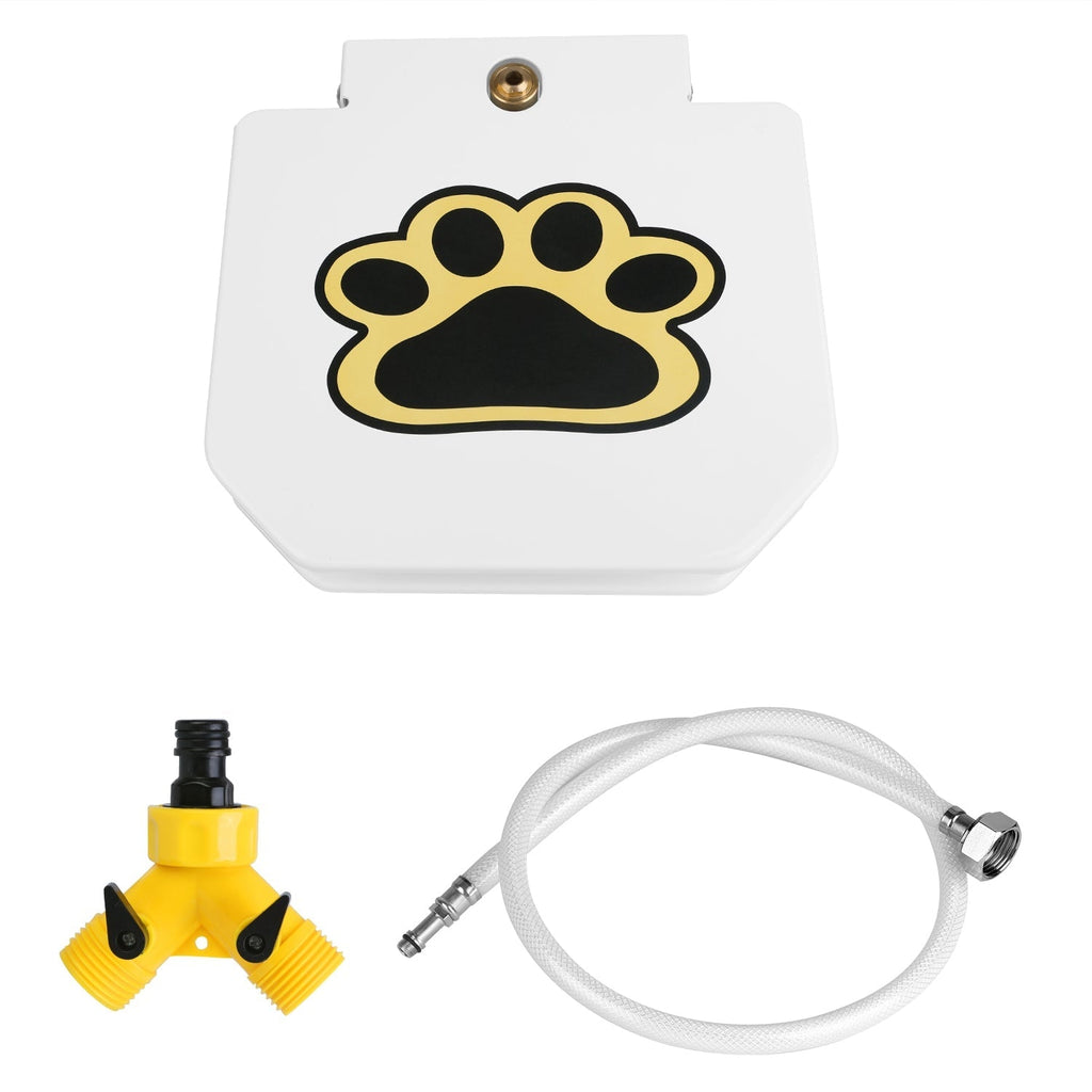 Step-On Outdoor Dog Water Fountain with Paw Pedal