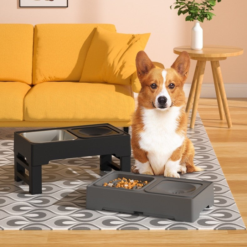 Adjustable Folding Pet Table for Dogs, Black or Gray