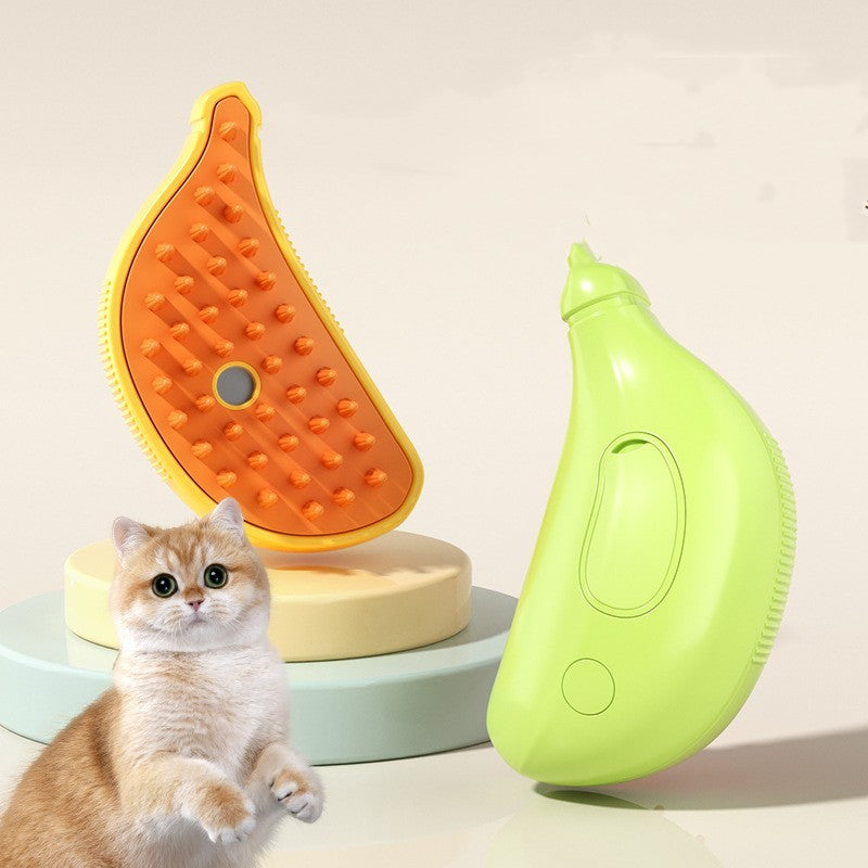Rechargeable Steam Pet Brush for Cats and Dogs