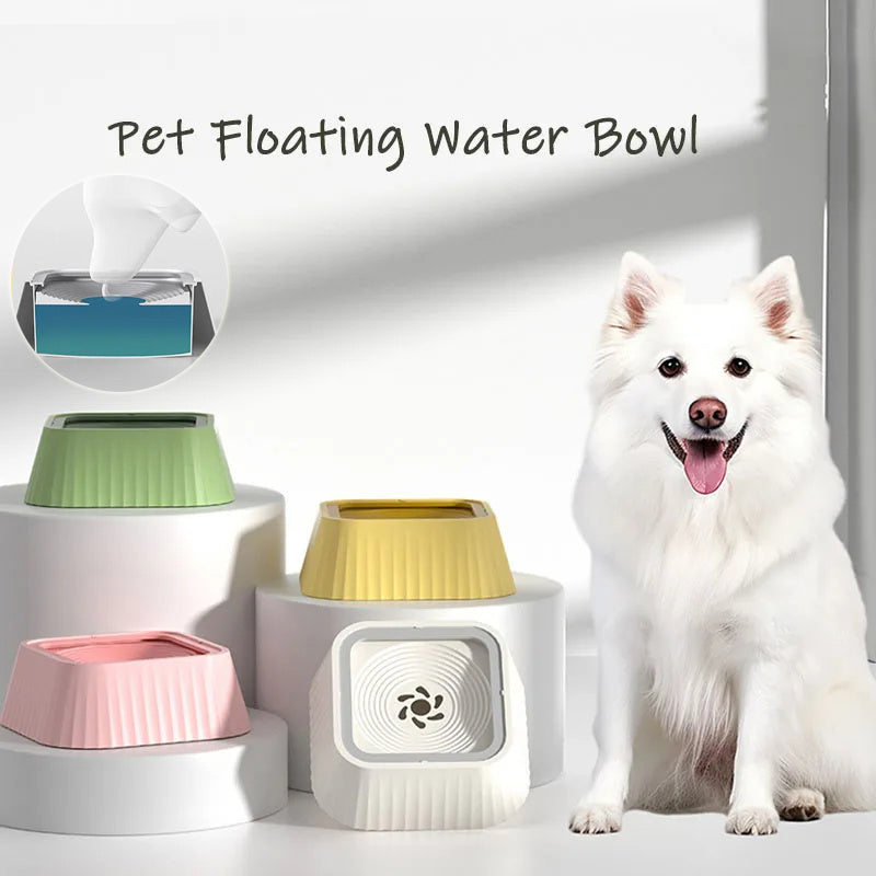 Floating Water Bowl for Pets, 1300ml Anti-Spill Design