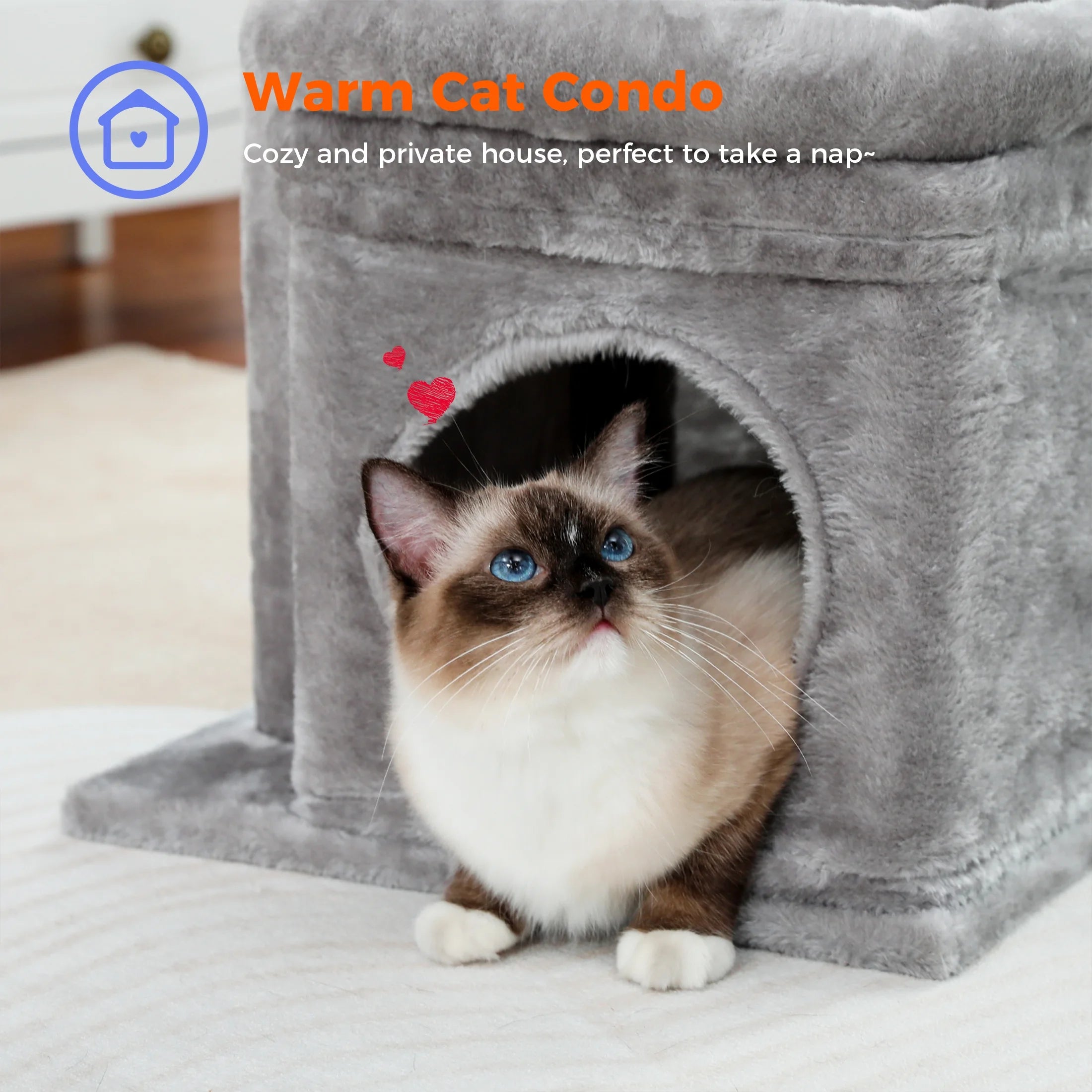 Medium Cat Tree with Removable Perches and Sisal Scratching Posts