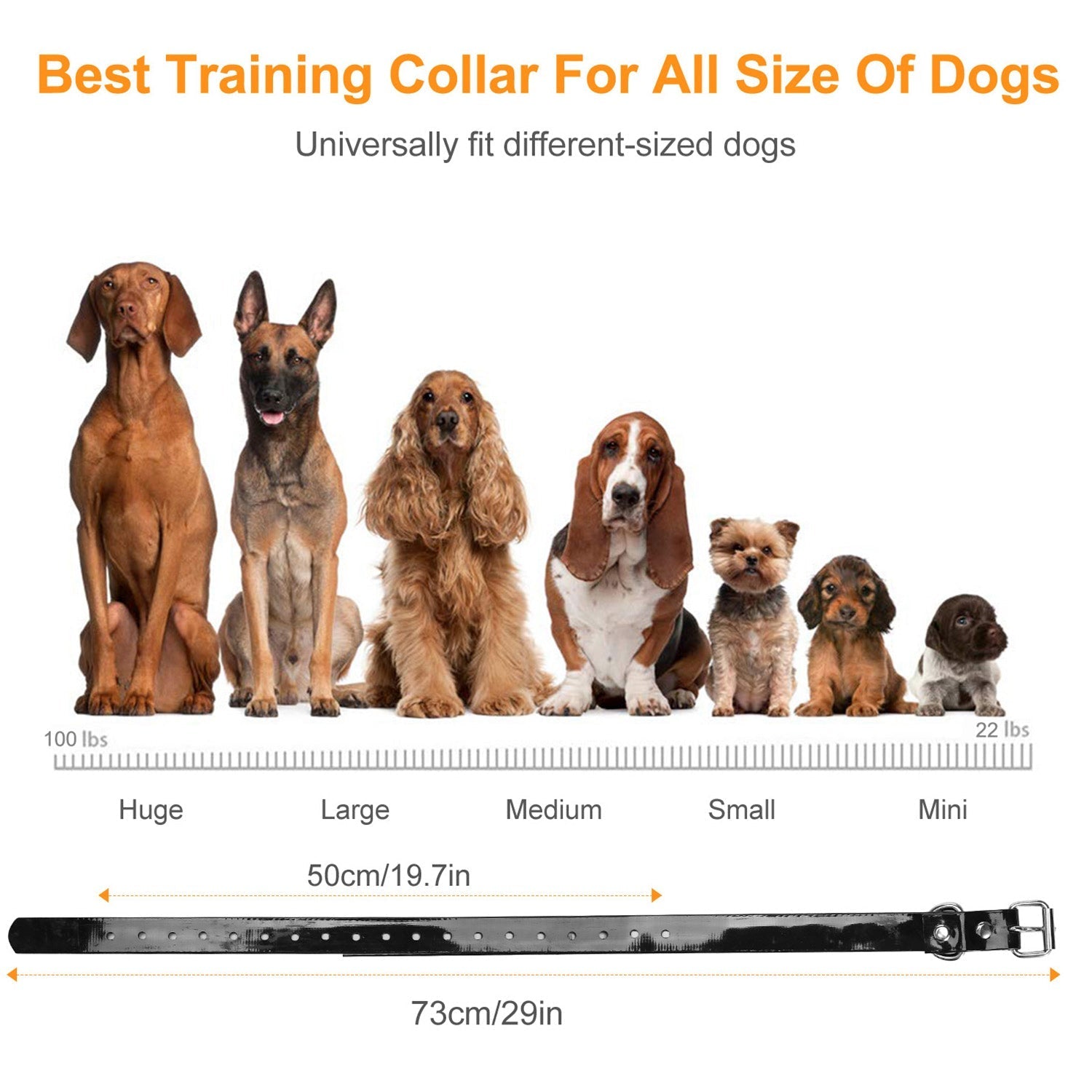 Waterproof Dog Bark Collar with Remote and Adjustable Modes