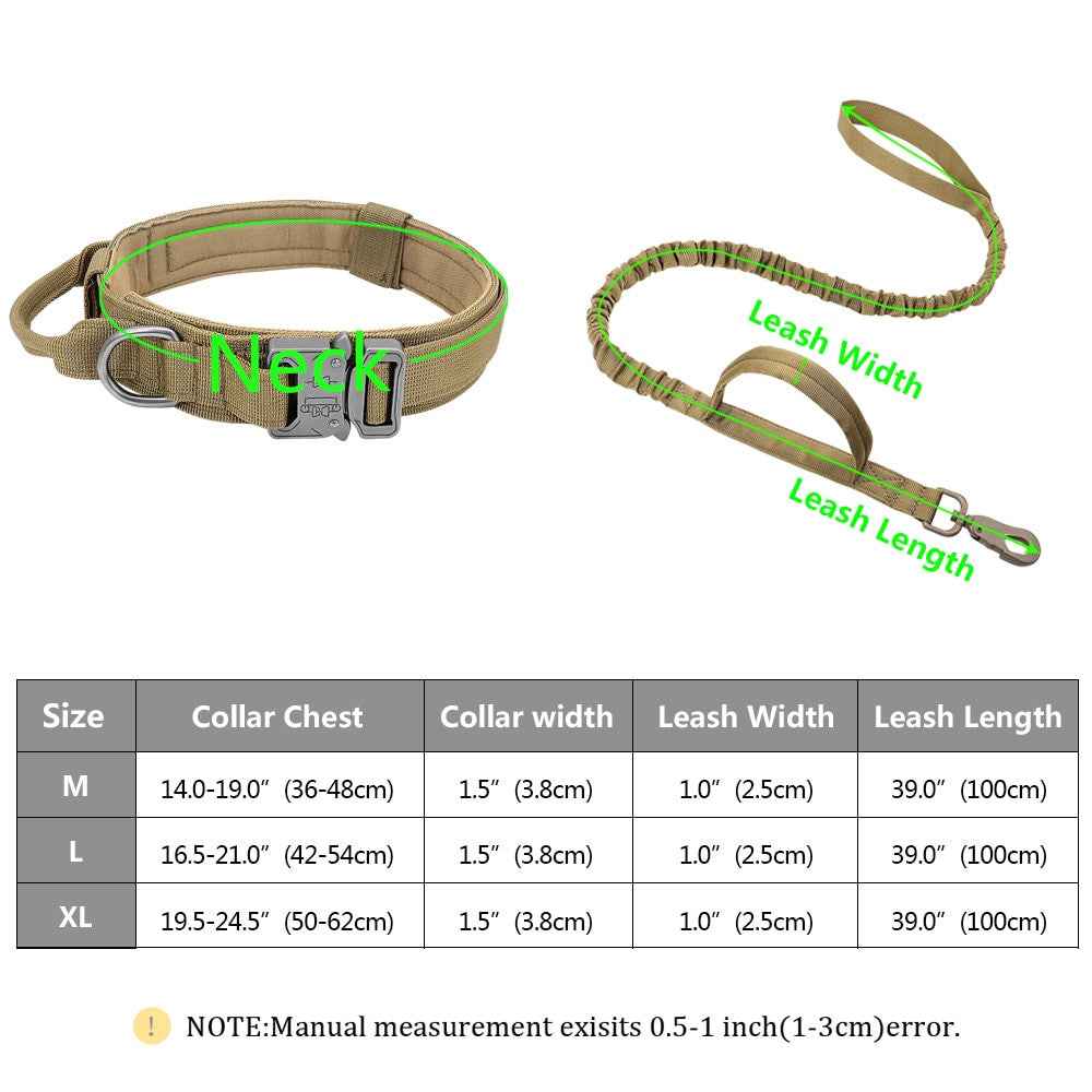 Durable Dog Collar &amp; Leash Set — Adjustable, Comfortable, Everyday Use