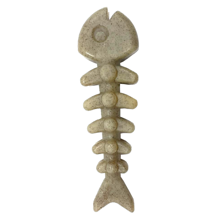 Fish Bone Ultra Durable Nylon Chew Toy for Dogs, Purple