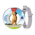 Dog Flea and Tick Collar with Essential Oils, Adjustable, Grey