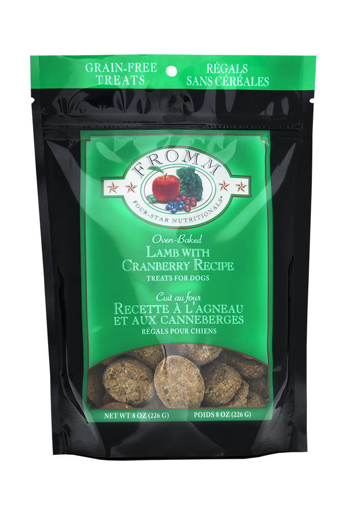 Oven-Baked Lamb Dog Treats with Cranberries and Vegetables