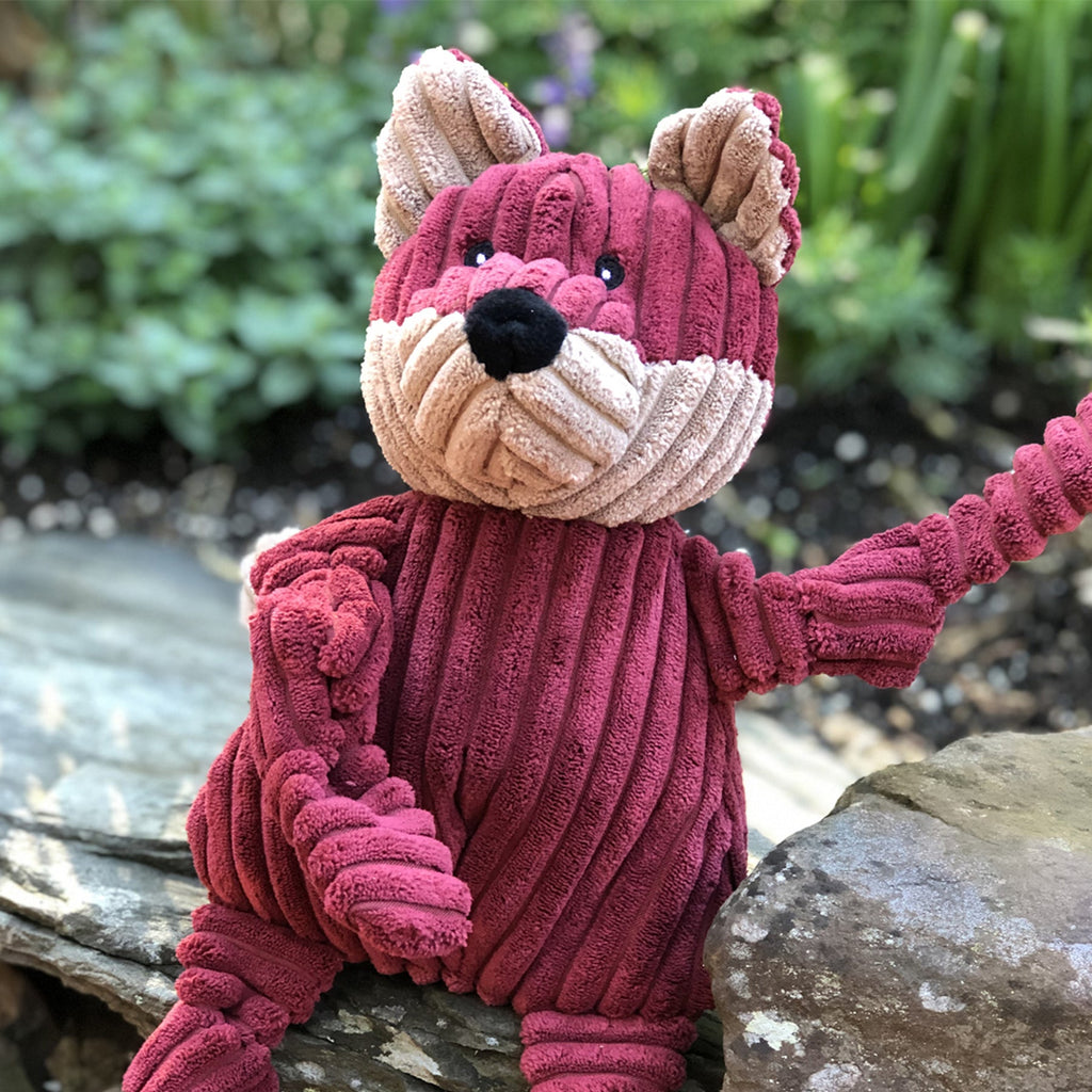Knotted Plush Dog Toy with Multiple Squeakers, Small or Large