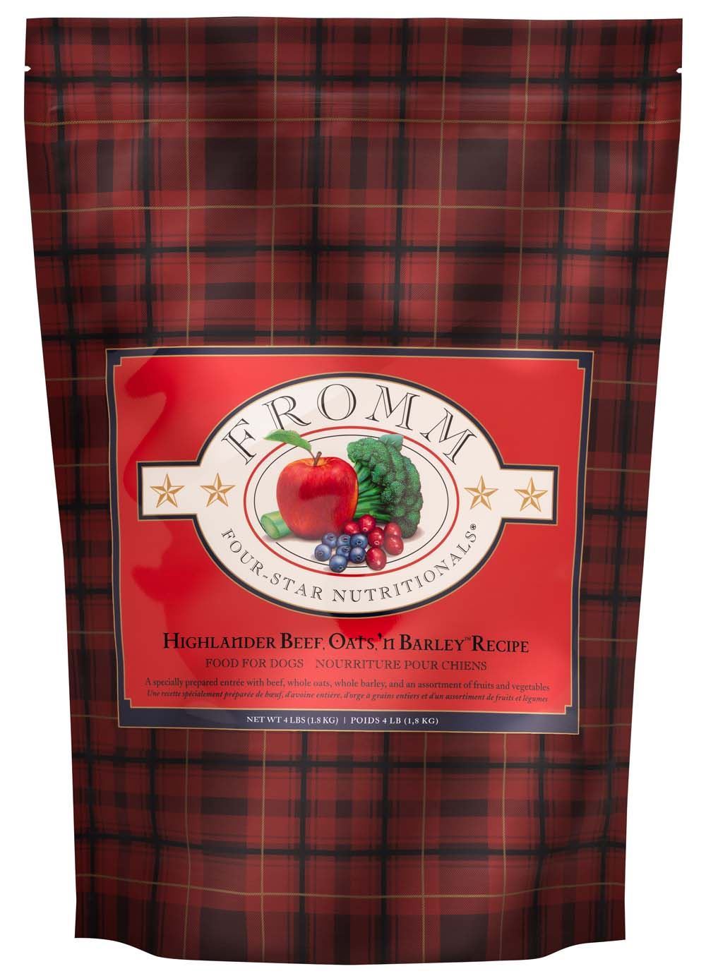 Beef & Oats Dry Dog Food with Fruits and Vegetables